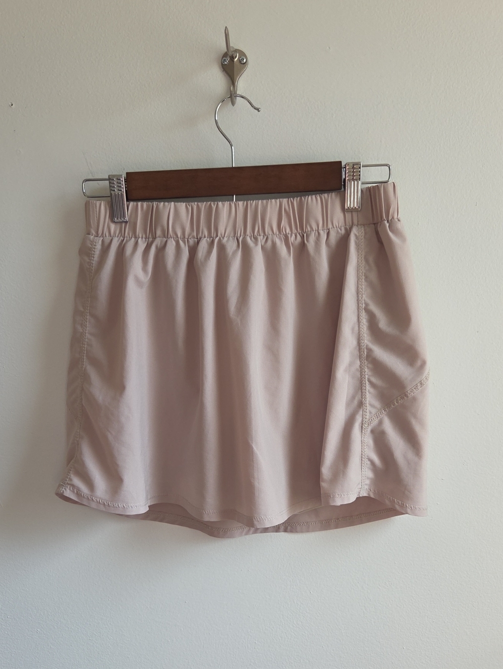 Wishlist Pale Blush Athletic Skort with Elastic Waistband